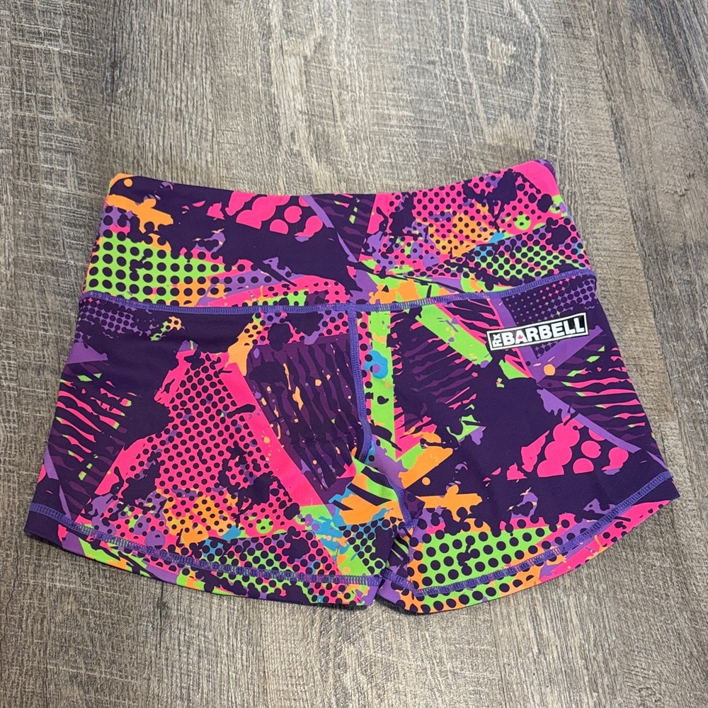 Women's Athletic Shorts - Purple and Pink